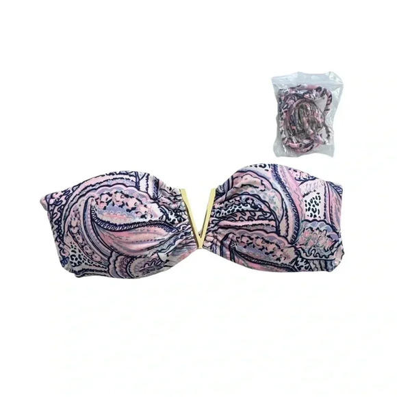 Victoria Secret Swimwear Pink Purple Bombshell Removable Straps, Swim Bikini Top - Picture 1 of 9